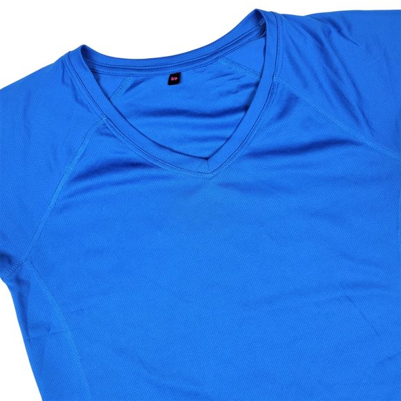 (Up To 50% Off SALE) Blue Athletic Short Sleeve Top - Picture 2 of 3
